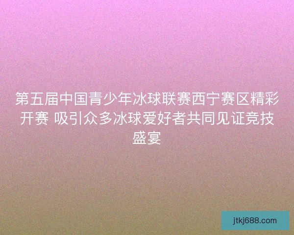 第五届中国青少年冰球联赛西宁赛区精彩开赛 吸引众多冰球爱好者共同见证竞技盛宴